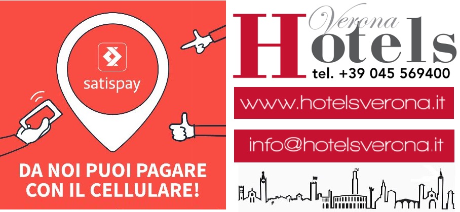 Hotelsverona accetta Satispay! Hotelsverona accetta Satispay!