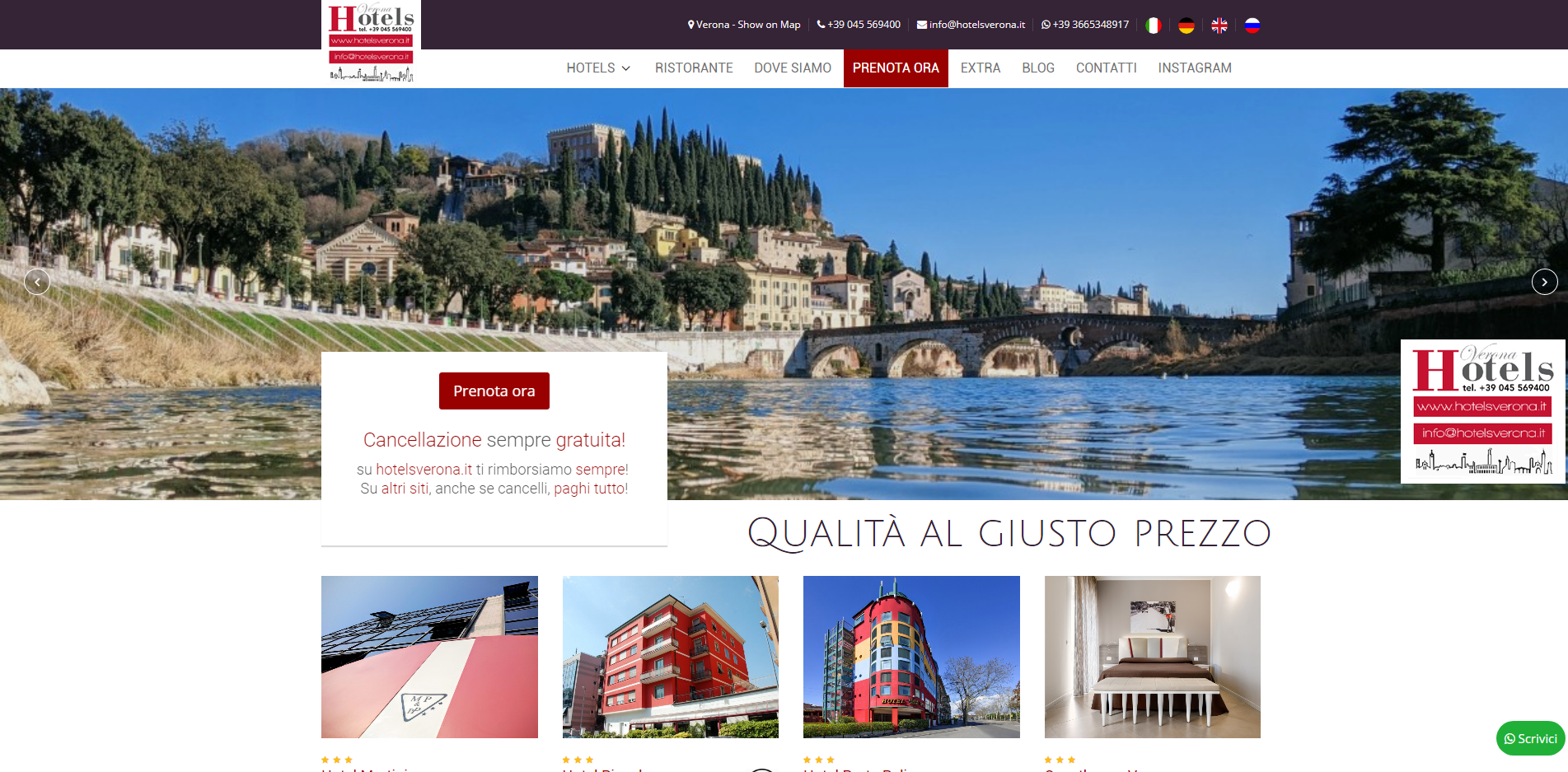 Hotelsverona: incremento prenotazioni dirette +73%! Hotelsverona: incremento prenotazioni dirette +73%!