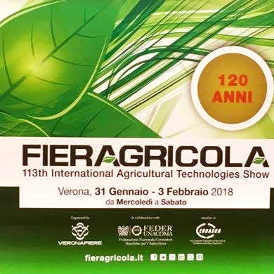 Fieragricola a Verona dal 31 Gennaio al 3 Febbraio! Fieragricola a Verona dal 31 Gennaio al 3 Febbraio!