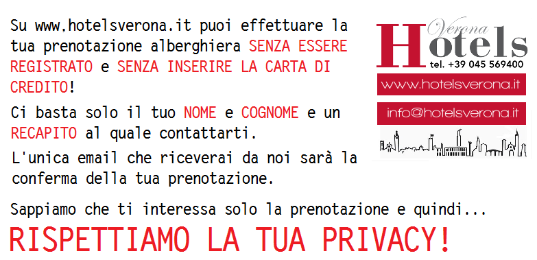 Hotelsverona.it tutela la tua Privacy!